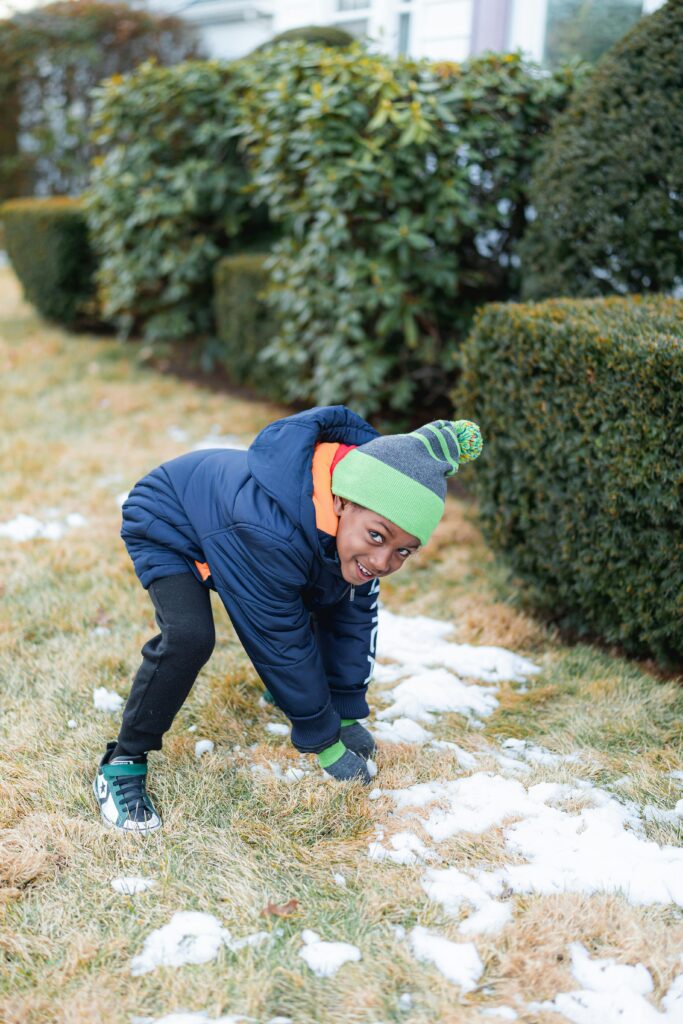 Snow on Lawn